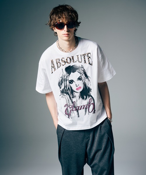 glamb(グラム)の「Diva T-Shirt / ディーバTシャツ(Tシャツ/カットソー・メンズ・ブラック/ホワイト・S/M/L)」の6枚目の写真