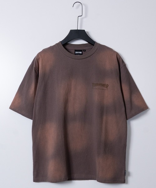 THRASHER(スラッシャー)の「【at】〔THRASHER/スラッシャー〕スプレーフェード加工 ヴィンテージライク半袖Tシャツ ショート丈あり(Tシャツ/カットソー・メンズ・ブラウン/ブラック/ネイビー/ピンク・LARGE/MEDIUM/FREE)」の15枚目の写真