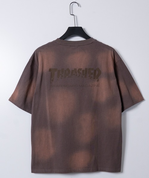 THRASHER(スラッシャー)の「【at】〔THRASHER/スラッシャー〕スプレーフェード加工 ヴィンテージライク半袖Tシャツ ショート丈あり(Tシャツ/カットソー・メンズ・ブラウン/ブラック/ネイビー/ピンク・LARGE/MEDIUM/FREE)」の16枚目の写真