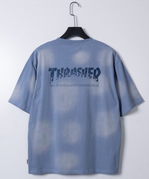 THRASHER(スラッシャー)の「【at】〔THRASHER/スラッシャー〕スプレーフェード加工 ヴィンテージライク半袖Tシャツ ショート丈あり(Tシャツ/カットソー・メンズ・ブラウン/ブラック/ネイビー/ピンク・LARGE/MEDIUM/FREE)」の18枚目の写真