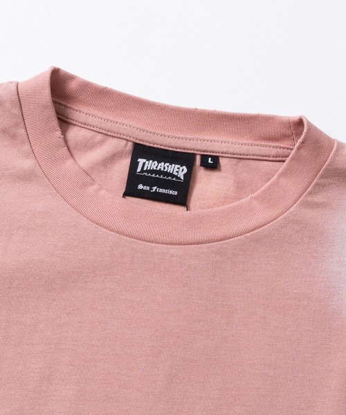 THRASHER(スラッシャー)の「【at】〔THRASHER/スラッシャー〕スプレーフェード加工 ヴィンテージライク半袖Tシャツ ショート丈あり(Tシャツ/カットソー・メンズ・ブラウン/ブラック/ネイビー/ピンク・LARGE/MEDIUM/FREE)」の7枚目の写真