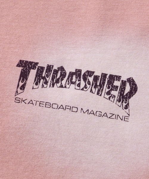 THRASHER(スラッシャー)の「【at】〔THRASHER/スラッシャー〕スプレーフェード加工 ヴィンテージライク半袖Tシャツ ショート丈あり(Tシャツ/カットソー・メンズ・ブラウン/ブラック/ネイビー/ピンク・LARGE/MEDIUM/FREE)」の8枚目の写真