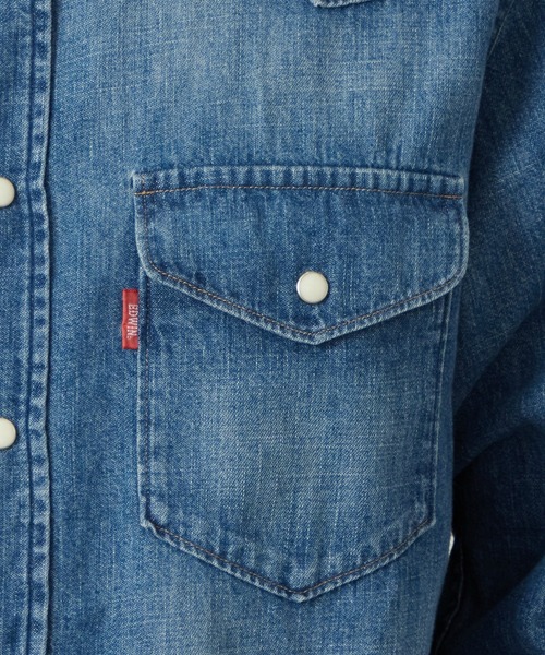 EDWIN（エドウィン）の「EDWIN エドウィン ウエスタンシャツ デニム 長袖（シャツ/ブラウス・メンズ・ブルー・MEDIUM/LARGE/X-LARGE）」の8枚目の写真