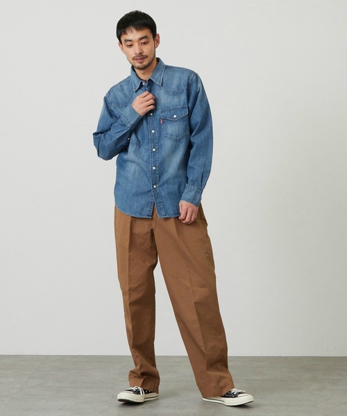 EDWIN（エドウィン）の「EDWIN エドウィン ウエスタンシャツ デニム 長袖（シャツ/ブラウス・メンズ・ブルー・MEDIUM/LARGE/X-LARGE）」の11枚目の写真