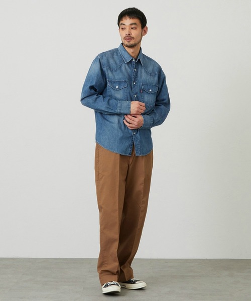 EDWIN（エドウィン）の「EDWIN エドウィン ウエスタンシャツ デニム 長袖（シャツ/ブラウス・メンズ・ブルー・MEDIUM/LARGE/X-LARGE）」の12枚目の写真