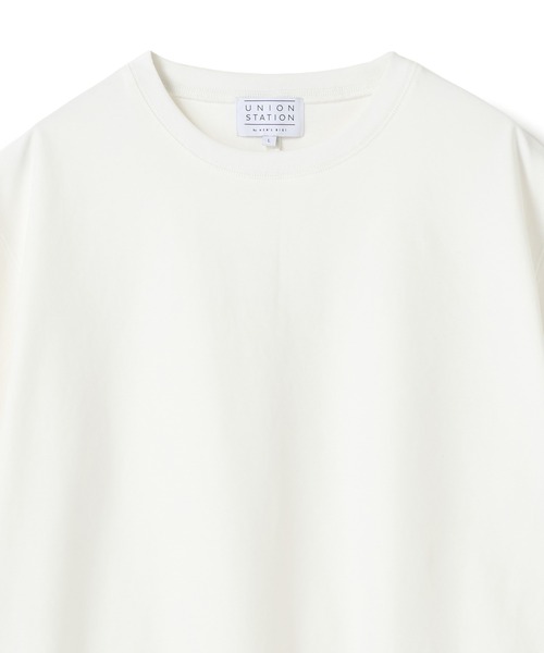 UNION STATION(ユニオンステーション)の「シルケットポンチリブコンビTシャツ<ストレッチ・マシンウォッシャブル・接触冷感>(Tシャツ/カットソー・メンズ・チャコールグレー/ブラック/ホワイト・L/M)」の17枚目の写真