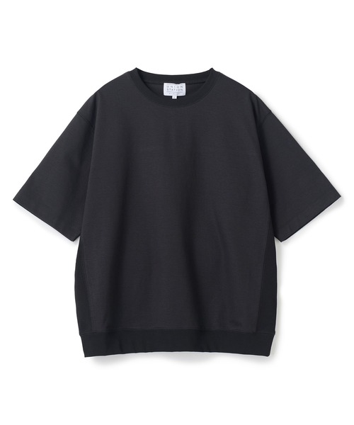 UNION STATION(ユニオンステーション)の「シルケットポンチリブコンビTシャツ<ストレッチ・マシンウォッシャブル・接触冷感>(Tシャツ/カットソー・メンズ・チャコールグレー/ブラック/ホワイト・L/M)」の5枚目の写真