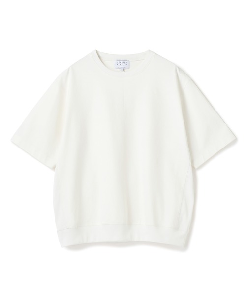 UNION STATION(ユニオンステーション)の「シルケットポンチリブコンビTシャツ<ストレッチ・マシンウォッシャブル・接触冷感>(Tシャツ/カットソー・メンズ・チャコールグレー/ブラック/ホワイト・L/M)」の4枚目の写真