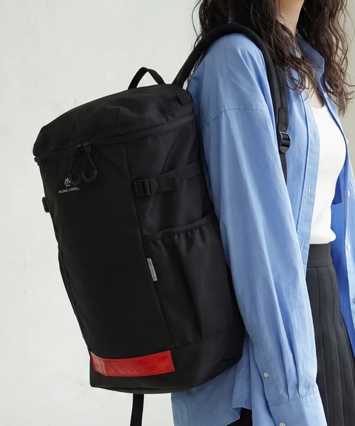 MICHAEL LINNELL(マイケル リンネル)の「【MICHAEL LINNELL/マイケルリンネル】Square Backpack/スクエア バックパック(容量:約32L)(バックパック/リュック・メンズ・ブラック×ブラック/ブラック×レッド/ブラック×シルバー・FREE)」の12枚目の写真