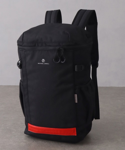 MICHAEL LINNELL(マイケル リンネル)の「【MICHAEL LINNELL/マイケルリンネル】Square Backpack/スクエア バックパック(容量:約32L)(バックパック/リュック・メンズ・ブラック×ブラック/ブラック×レッド/ブラック×シルバー・FREE)」の9枚目の写真