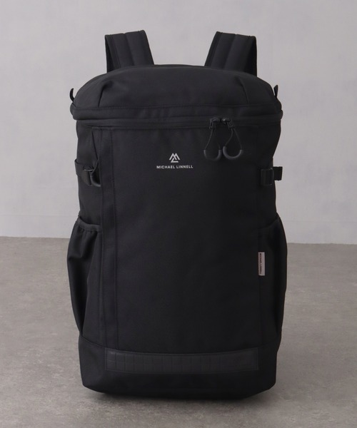 MICHAEL LINNELL(マイケル リンネル)の「【MICHAEL LINNELL/マイケルリンネル】Square Backpack/スクエア バックパック(容量:約32L)(バックパック/リュック・メンズ・ブラック×ブラック/ブラック×レッド/ブラック×シルバー・FREE)」の5枚目の写真