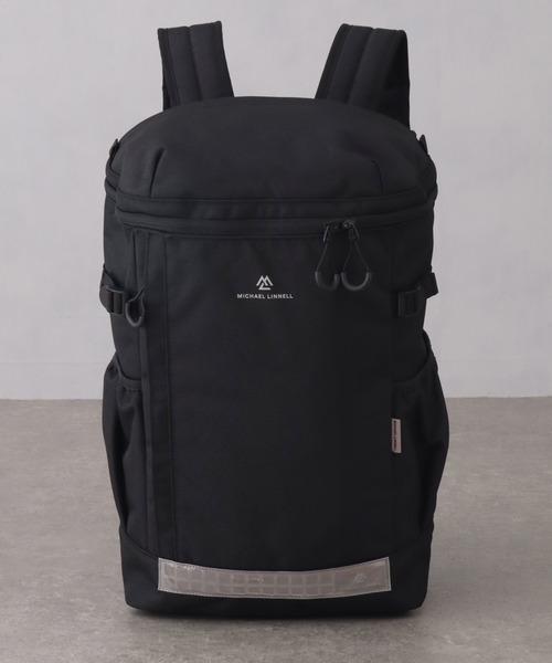 MICHAEL LINNELL(マイケル リンネル)の「【MICHAEL LINNELL/マイケルリンネル】Square Backpack/スクエア バックパック(容量:約32L)(バックパック/リュック・メンズ・ブラック×ブラック/ブラック×レッド/ブラック×シルバー・FREE)」の7枚目の写真