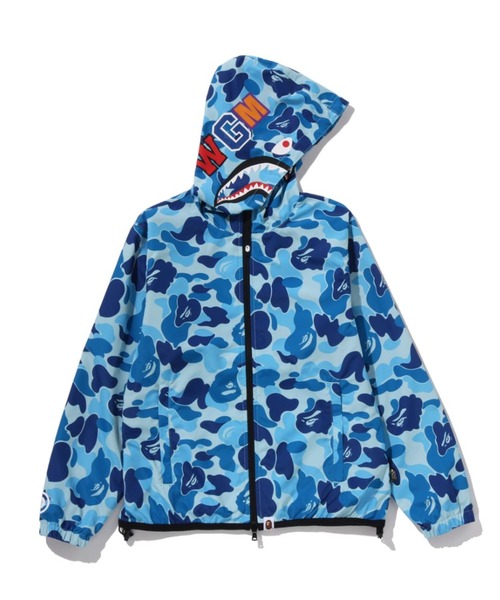 A BATHING APE(アベイシングエイプ)の「ABC CAMO SHARK HOODIE JACKET(ミリタリージャケット・レディース・ブルー/ピンク・SMALL/MEDIUM)」の2枚目の写真