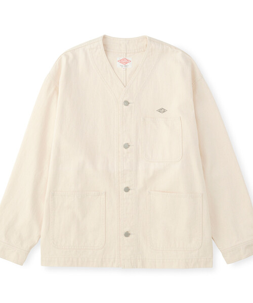 Cotton Drill Collarless Jacket 42 セットアップ Men's Cotton Drill Collarless Jacket（ノーカラージャケット