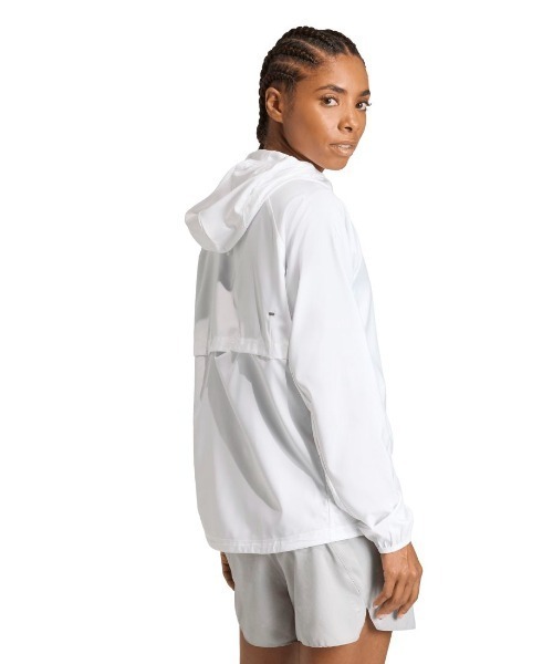 adidas(アディダス)の「アディダス adidas adi365 ランニング エッセンシャルズ ジャケット(ナイロンジャケット・レディース・ホワイト・S/M/L)」の8枚目の写真