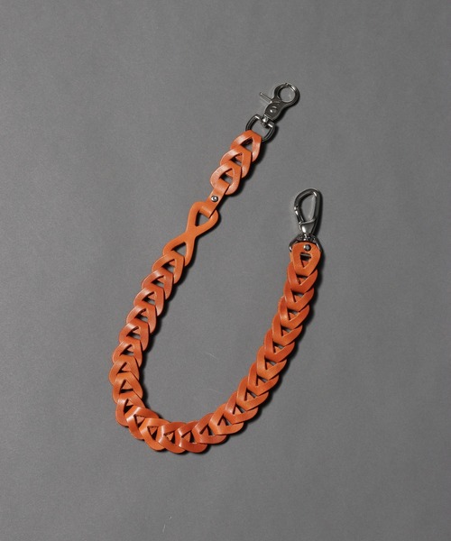 RAGEBLUE（レイジブルー）の「【MADE IN JAPAN】Real Leather Wallet Chain/本革ウォレットチェーン（ウォレットチェーン・メンズ・ダークブラウン/ブラック/ベージュ/オレンジ・FREE）」の4枚目の写真