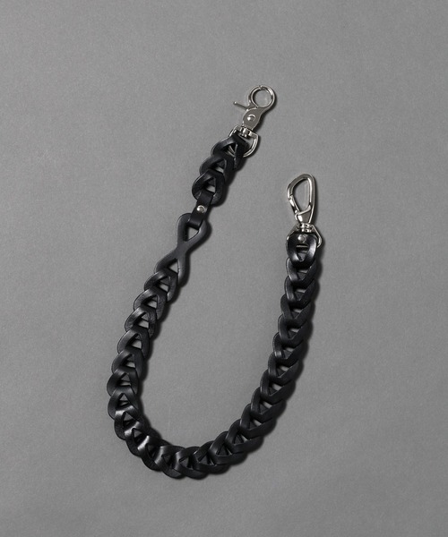RAGEBLUE（レイジブルー）の「【MADE IN JAPAN】Real Leather Wallet Chain/本革ウォレットチェーン（ウォレットチェーン・メンズ・ダークブラウン/ブラック/ベージュ/オレンジ・FREE）」の2枚目の写真