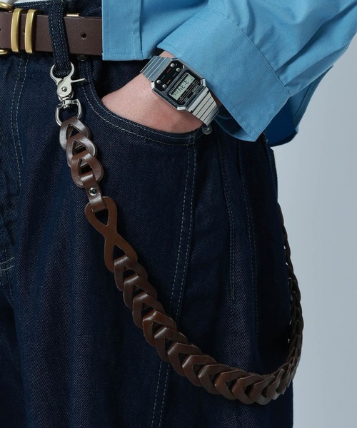 RAGEBLUE（レイジブルー）の「【MADE IN JAPAN】Real Leather Wallet Chain/本革ウォレットチェーン（ウォレットチェーン・メンズ・ダークブラウン/ブラック/ベージュ/オレンジ・FREE）」の8枚目の写真
