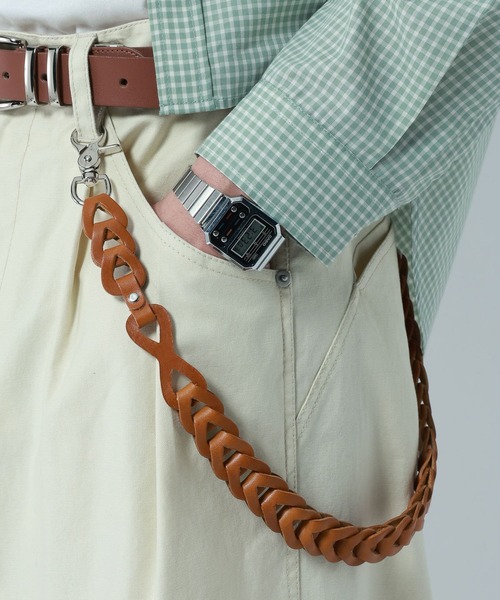 RAGEBLUE（レイジブルー）の「【MADE IN JAPAN】Real Leather Wallet Chain/本革ウォレットチェーン（ウォレットチェーン・メンズ・ダークブラウン/ブラック/ベージュ/オレンジ・FREE）」の9枚目の写真
