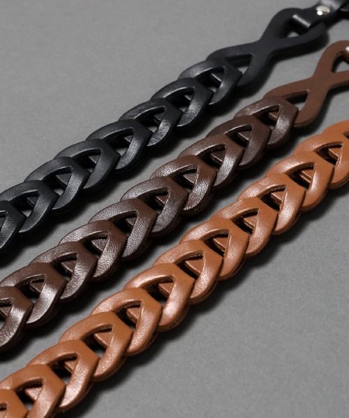 RAGEBLUE（レイジブルー）の「【MADE IN JAPAN】Real Leather Wallet Chain/本革ウォレットチェーン（ウォレットチェーン・メンズ・ダークブラウン/ブラック/ベージュ/オレンジ・FREE）」の7枚目の写真