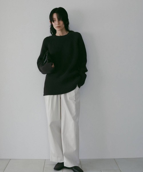 anuke（アンヌーク）の「anuke Twill Loose Pants（その他パンツ・レディース・ベージュ/オフホワイト・36/38）」の10枚目の写真