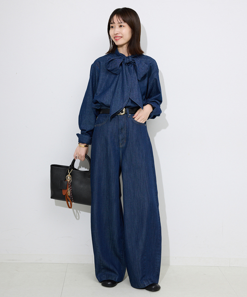 SLOBE IENA（スローブイエナ）の「《WEB限定/追加5》SLOBE レザートートバッグ（トートバッグ・レディース・ブラック・FREE）」の22枚目の写真