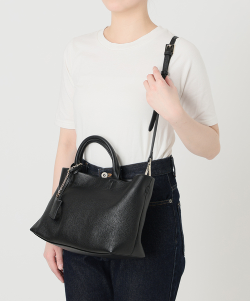 SLOBE IENA（スローブイエナ）の「《WEB限定/追加5》SLOBE レザートートバッグ（トートバッグ・レディース・ブラック・FREE）」の13枚目の写真