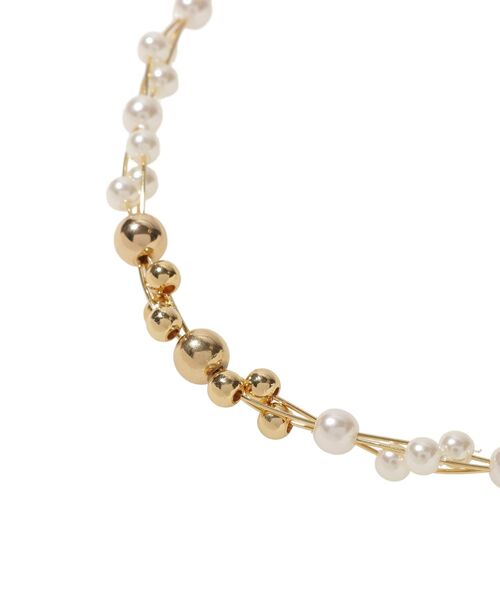 earth music&ecology（アースミュージックアンドエコロジー）の「パールMIXスライドネックレス（ネックレス・レディース・シルバー/ゴールド・FREE）」の8枚目の写真