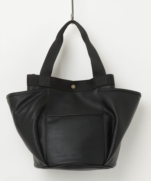 THEATRE PRODUCTS（シアタープロダクツ）の「マルチポケットフェイクレザートートバッグ（トートバッグ・レディース・ブラック/ベージュ・FREE）」の8枚目の写真