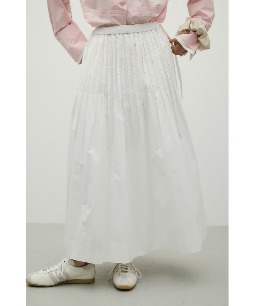 STYLEMIXER(スタイルミキサー)の「タックプリーツフレアスカート(スカート・レディース・ブラック/サックスブルー/ホワイト・SMALL/MEDIUM)」の14枚目の写真