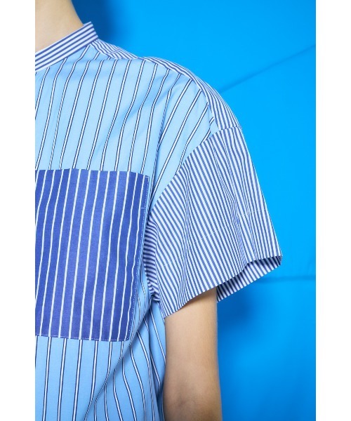 ENFOLD（エンフォルド）の「SHIRT ROMPERS（つなぎ/オールインワン・レディース・ブルー・38/36）」の4枚目の写真