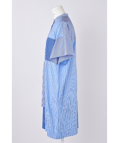 ENFOLD（エンフォルド）の「SHIRT ROMPERS（つなぎ/オールインワン・レディース・ブルー・38/36）」の7枚目の写真