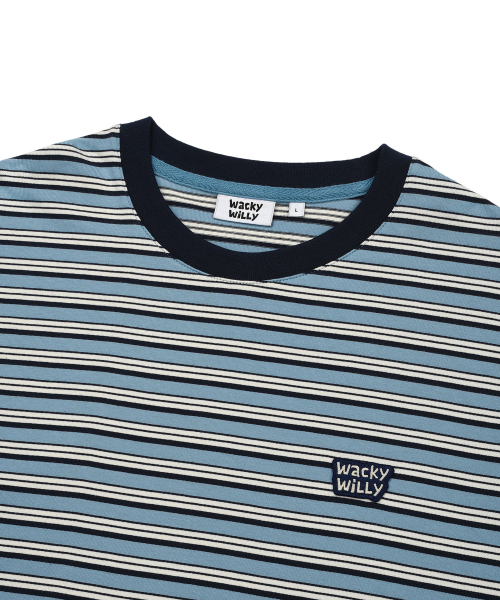 Wacky WiLLy(ワッキーウィリー)の「ストライプロングスリーブブルー(Tシャツ/カットソー・レディース・その他・SMALL/MEDIUM/LARGE/X-LARGE)」の4枚目の写真