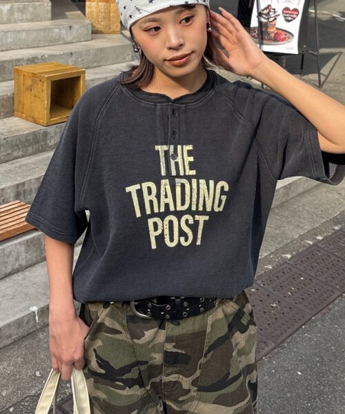 CIAOPANIC TYPY(チャオパニックティピー)の「【UNISEX】ピグメント加工ラグランワッフルヘンリーTEE(Tシャツ/カットソー・メンズ・グリーン/ネイビー/ベージュ/ブラック/グレー系その他2/グレー系その他/オリーブ/インディゴブルー/ダークブルー・MEDIUM/LARGE)」の13枚目の写真