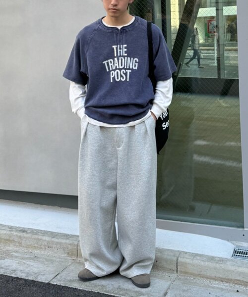CIAOPANIC TYPY(チャオパニックティピー)の「【UNISEX】ピグメント加工ラグランワッフルヘンリーTEE(Tシャツ/カットソー・メンズ・グリーン/ネイビー/ベージュ/ブラック/グレー系その他2/グレー系その他/オリーブ/インディゴブルー/ダークブルー・MEDIUM/LARGE)」の15枚目の写真