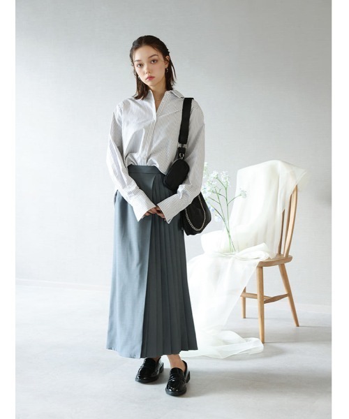 fifth（フィフス）の「バック2wayロングカフスストライプシャツ（シャツ/ブラウス・レディース・ホワイト/ブルー・M）」の19枚目の写真