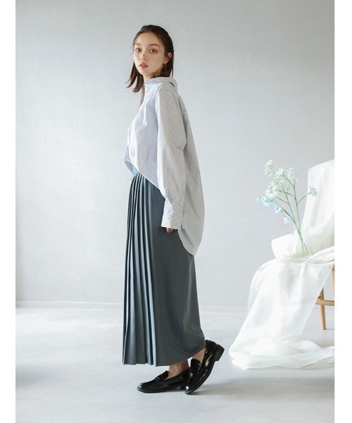 fifth（フィフス）の「バック2wayロングカフスストライプシャツ（シャツ/ブラウス・レディース・ホワイト/ブルー・M）」の20枚目の写真