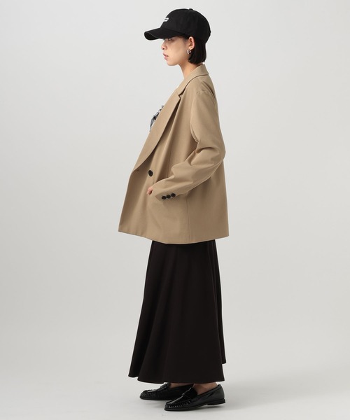 BAYFLOW（ベイフロー）の「ドレープフレアロングスカート（スカート・レディース・ブラック/ブラウン・MEDIUM/SMALL）」の5枚目の写真