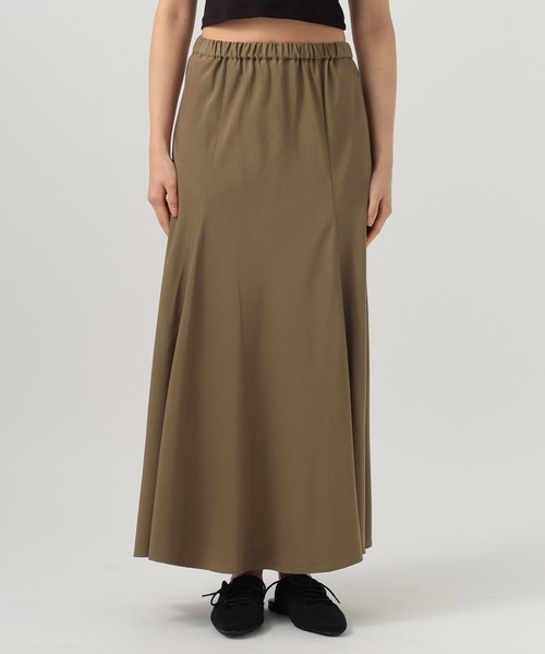 BAYFLOW（ベイフロー）の「ドレープフレアロングスカート（スカート・レディース・ブラック/ブラウン・MEDIUM/SMALL）」の10枚目の写真