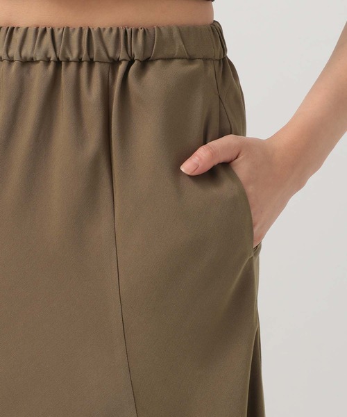 BAYFLOW（ベイフロー）の「ドレープフレアロングスカート（スカート・レディース・ブラック/ブラウン・MEDIUM/SMALL）」の14枚目の写真