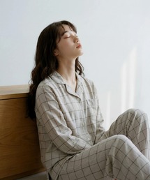 YUNEA（ユネア）の「日本製テンセル二重ガーゼパジャマ YUNEA M~LL（ルームウェア/パジャマ）」