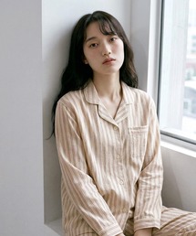 YUNEA（ユネア）の「日本製テンセル二重ガーゼパジャマ YUNEA M~LL（ルームウェア/パジャマ）」