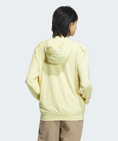 adidas(アディダス)の「UVニット フルジップフーディー / アディダス adidas(パーカー・レディース・ライトイエロー・SMALL/MEDIUM/LARGE/X-LARGE)」の2枚目の写真