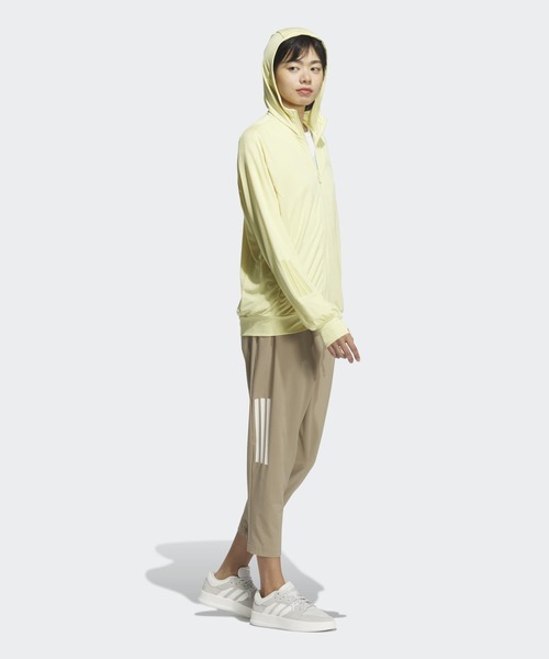 adidas(アディダス)の「UVニット フルジップフーディー / アディダス adidas(パーカー・レディース・ライトイエロー・SMALL/MEDIUM/LARGE/X-LARGE)」の5枚目の写真