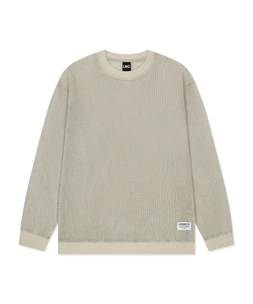 LMCの「MESH LONG SLV TEE light gray(Tシャツ/カットソー・レディース・その他・LARGE/SMALL/MEDIUM)」の1枚目の写真