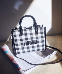 FURFUR（ファーファー）の「【限定カラー】ラフィアロゴトートバッグ（トートバッグ）」