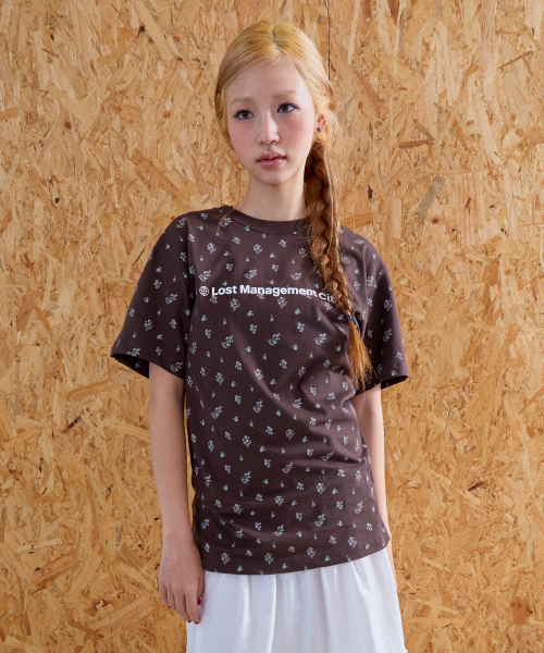 LMCの「FN OG TEE flower brown(Tシャツ/カットソー・レディース・その他・X-LARGE/MEDIUM/LARGE/SMALL)」の1枚目の写真