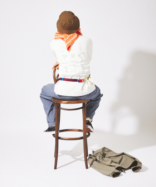 Snow Peak（スノーピーク）の「snow peak / スノーピーク 別注 トレイル ギアーズ Tシャツ（Tシャツ/カットソー・メンズ・ホワイト/ブラック・LARGE/MEDIUM/X-LARGE）」の4枚目の写真