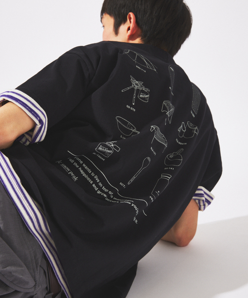 Snow Peak（スノーピーク）の「snow peak / スノーピーク 別注 トレイル ギアーズ Tシャツ（Tシャツ/カットソー・メンズ・ホワイト/ブラック・LARGE/MEDIUM/X-LARGE）」の19枚目の写真