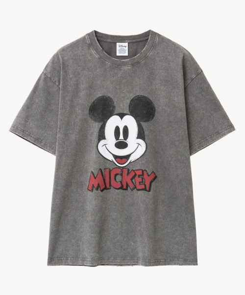 VTWO(ブイツー)の「ヴィンテージウォッシングフェイス_ミッキー_ Tシャツ (グレー)(Tシャツ/カットソー・レディース・その他・MEDIUM/LARGE)」の2枚目の写真